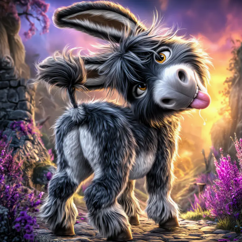 Diamond Painting - Gekke Ezel