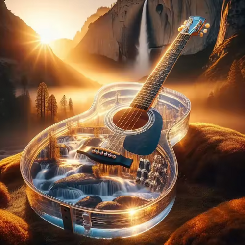 Diamond Painting - Gitaar in de Natuur