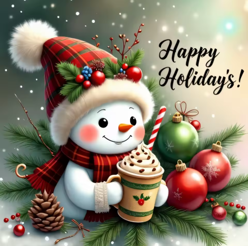 Diamond Painting - Happy Holidays - Sneeuwpop