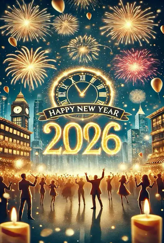 Diamond Painting - Happy New Year - 2026