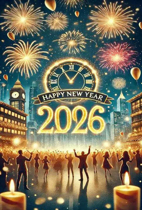 Diamond Painting - Happy New Year - 2026