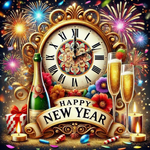 Diamond Painting - Happy New Year