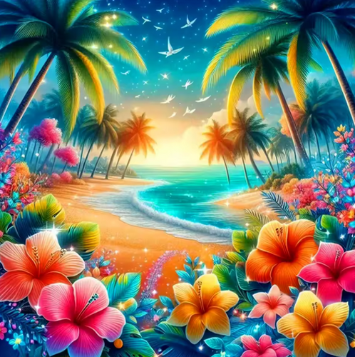 Diamond Painting - Hart van de Tropen