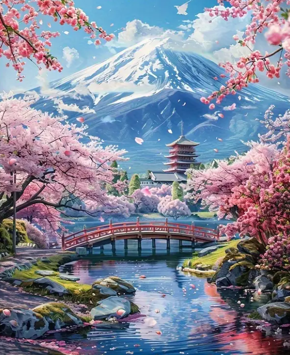 Diamond Painting - Japanse Lente