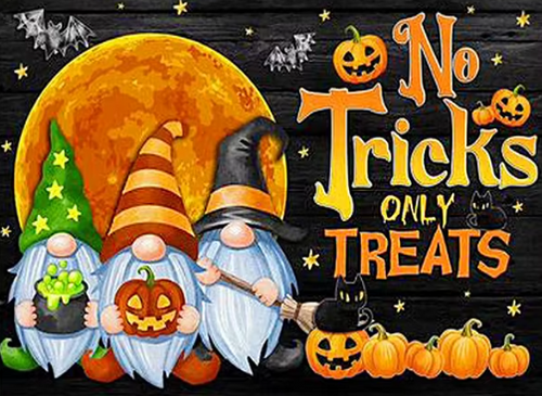 Diamond Painting - Kabouters - No Tricks Only Treats