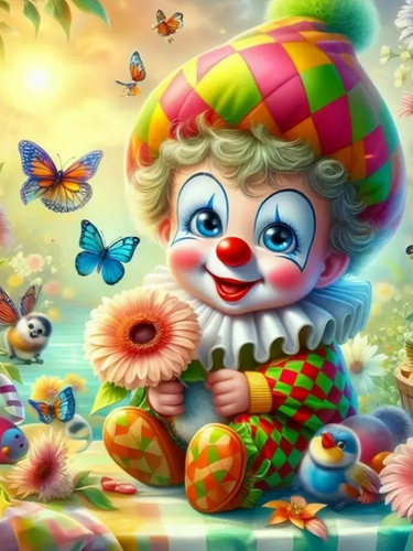 Diamond Painting - Kleine Clown