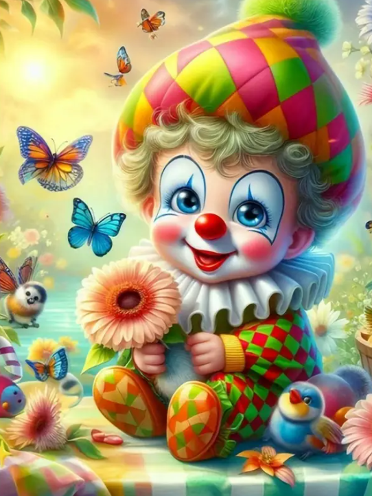 Diamond Painting - Kleine Clown