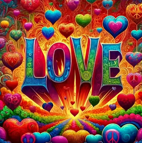 Diamond Painting - Kleurrijke Love