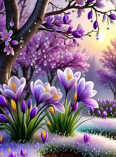 Diamond Painting - Krokussen