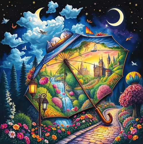 Diamond Painting - Natuur Paraplu