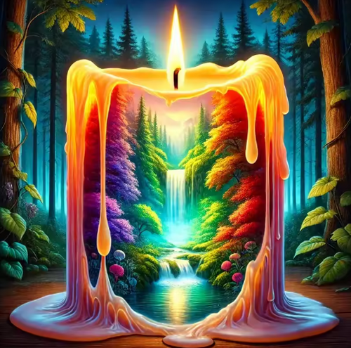 Diamond Painting - Natuur in de Kaars