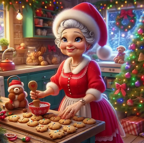 Diamond Painting - Oma bakt Koekjes