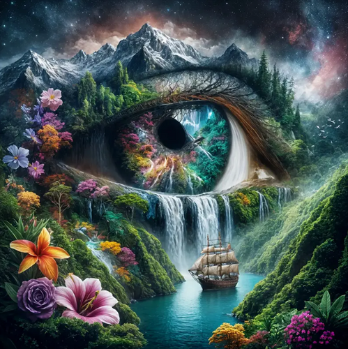 Diamond Painting - Oog in de Natuur