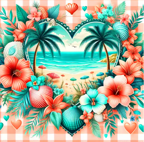 Diamond Painting - Paradijs in een Hart