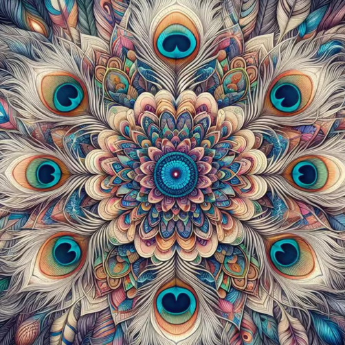 Diamond Painting - Pauwen Mandala