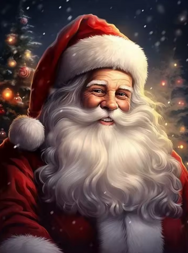 Diamond Painting - Portret Kerstman