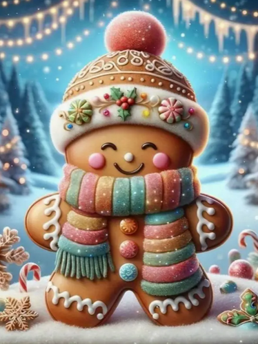 Diamond Painting - Schattig Peperkoekmannetje