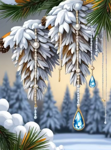 Diamond Painting - Sneeuwhangers