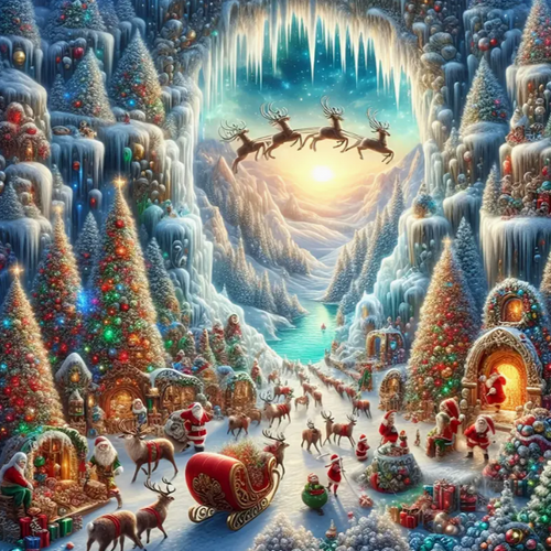 Diamond Painting - Sprookjesachtige Kerst