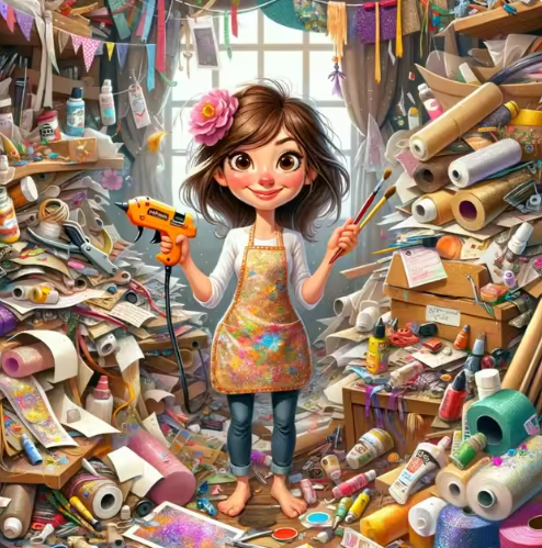 Diamond Painting - Vrouw tussen het Papier