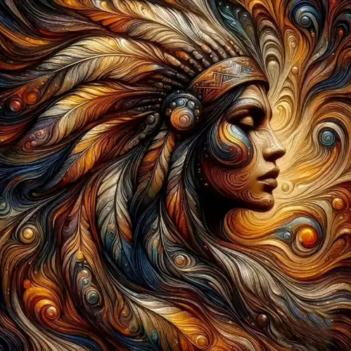 Diamond Painting - Vrouw van de Wind