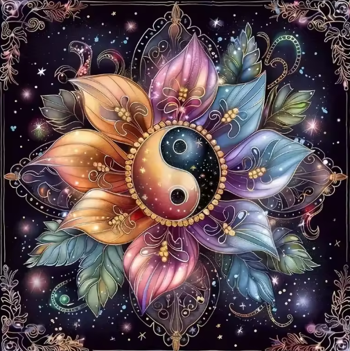 Diamond Painting - Yin Yang Mandala