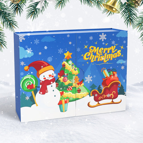 Diamond Painting Adventskalender - Blauw - 12 vakjes
