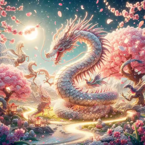 Diamond Painting - Glitter Draak