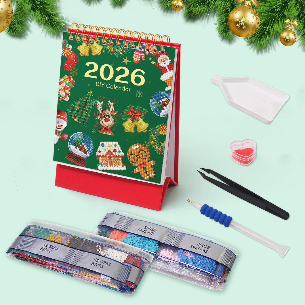 Diamond Painting Kalender 2026 - Kerst