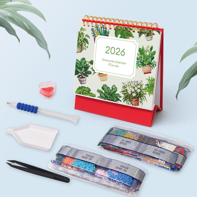 Diamond Painting Kalender 2026 - Planten