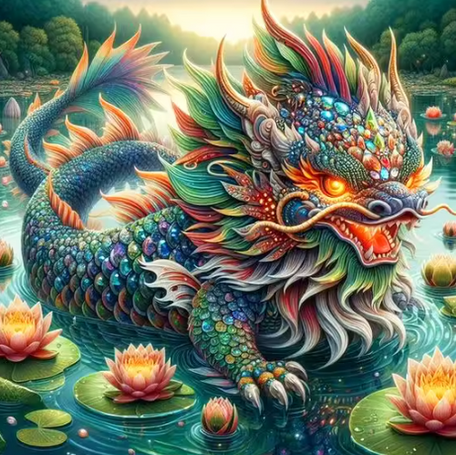Diamond Painting - Liggende Draak