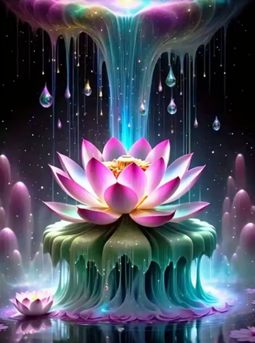 Diamond Painting - Lotus Fontein