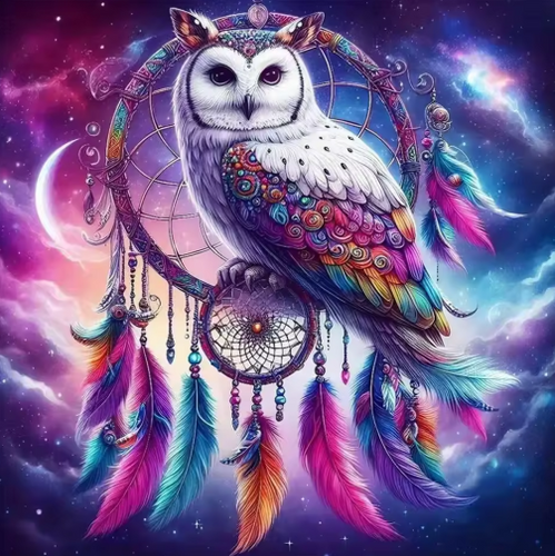 Diamond Painting - Uil met Dromenvanger