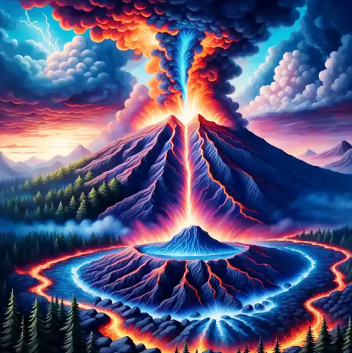 Diamond Painting - Vulkaan