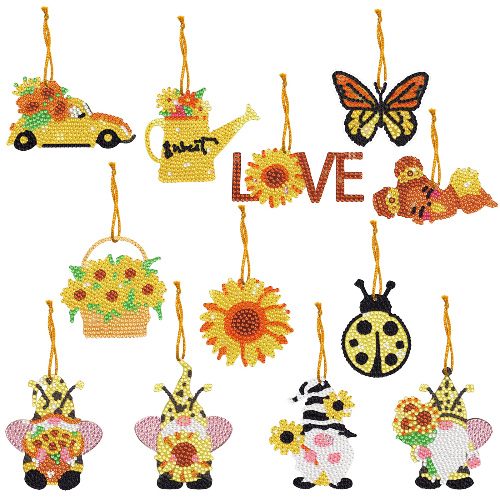 12 Mini Diamond Paintings - Kerst set – Happy Painting