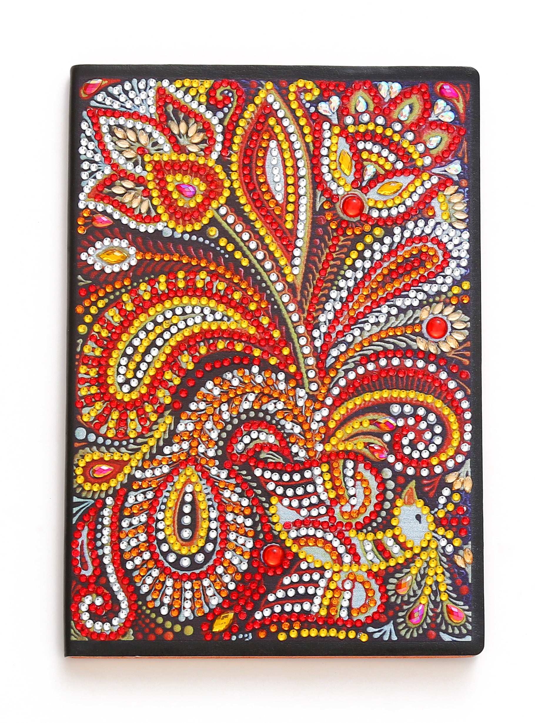 Diamond Painting Notitieboek - Rode Bloemen