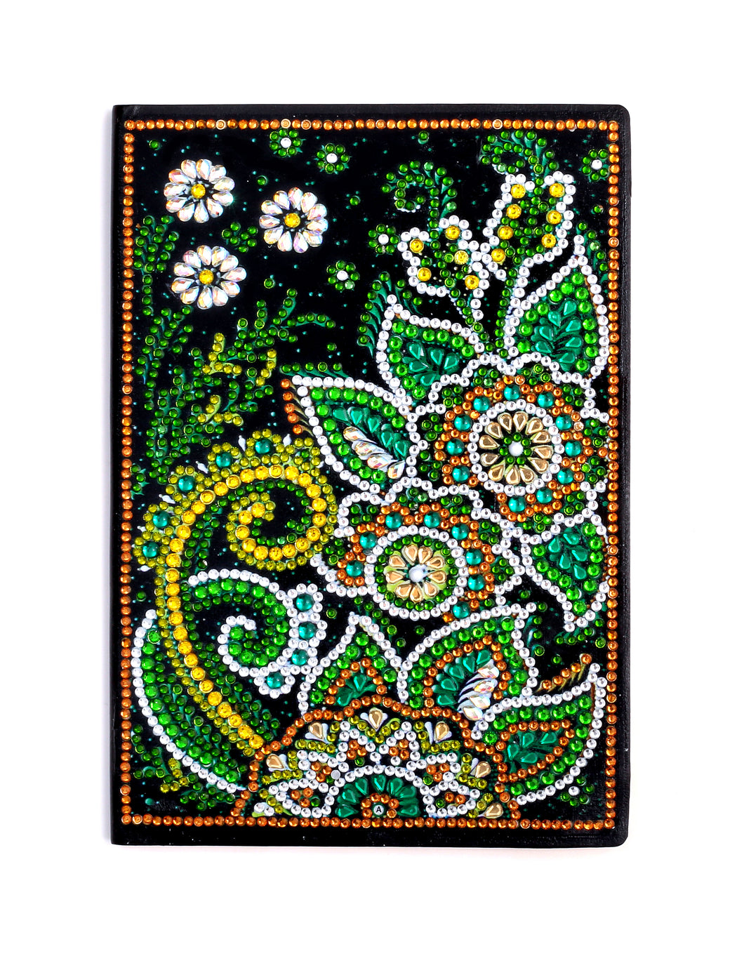 Diamond Painting Notitieboek - Groene Mandala's