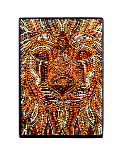 Diamond Painting Notitieboek - Portret Leeuw