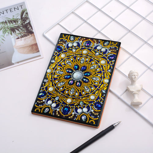 Diamond Painting Notitieboek - Gouden Mandala