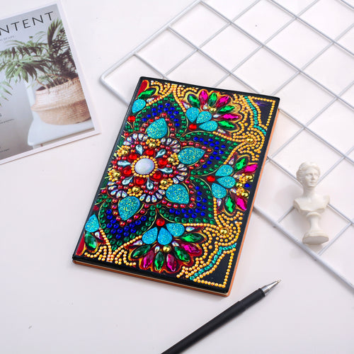 Diamond Painting Notitieboek - Gekleurde Mandala