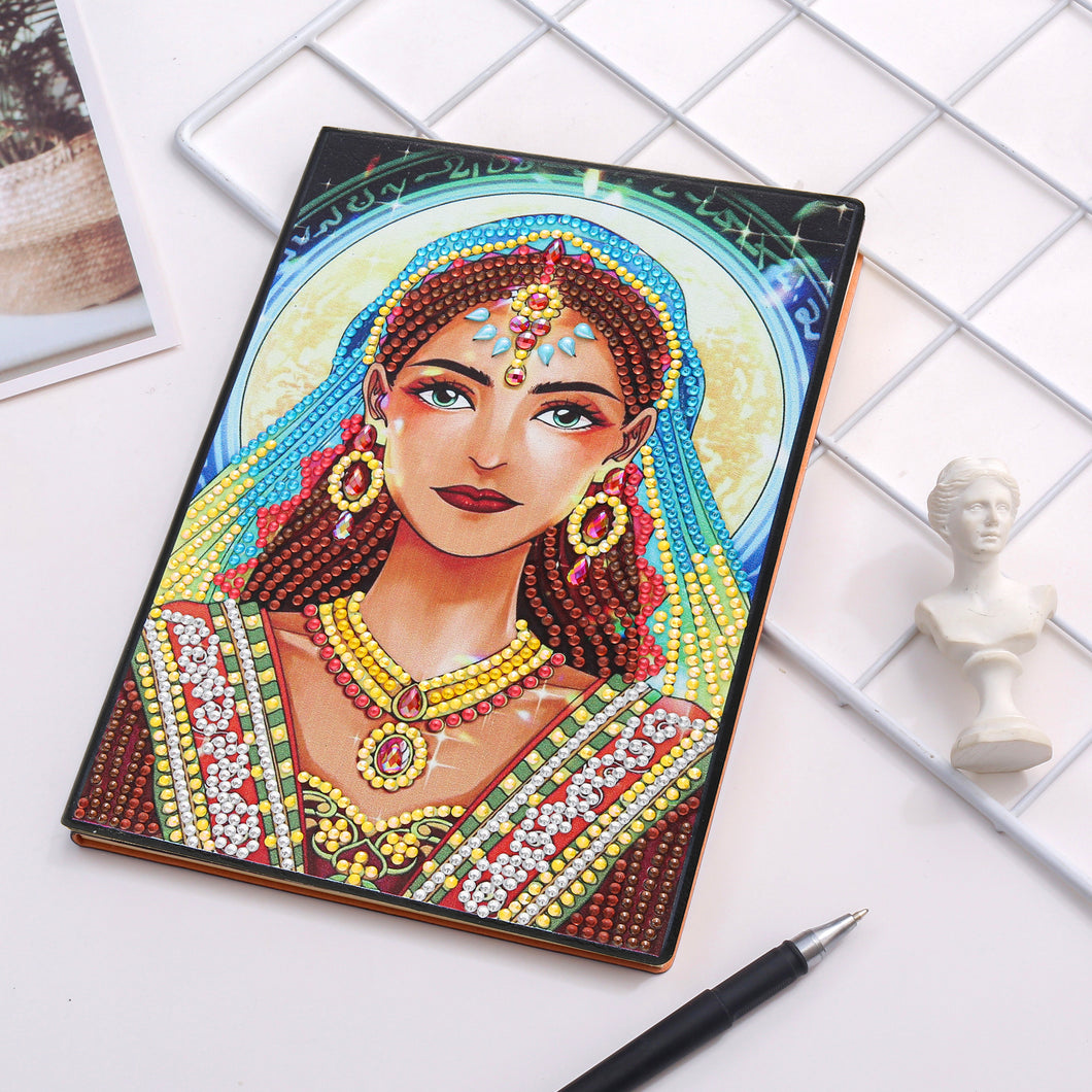 Diamond Painting Notitieboek - Prachtige Vrouw