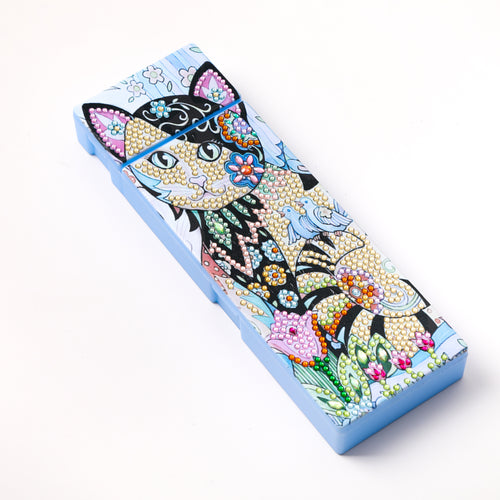 Diamond Painting Pennen Opbergdoosje - Kat