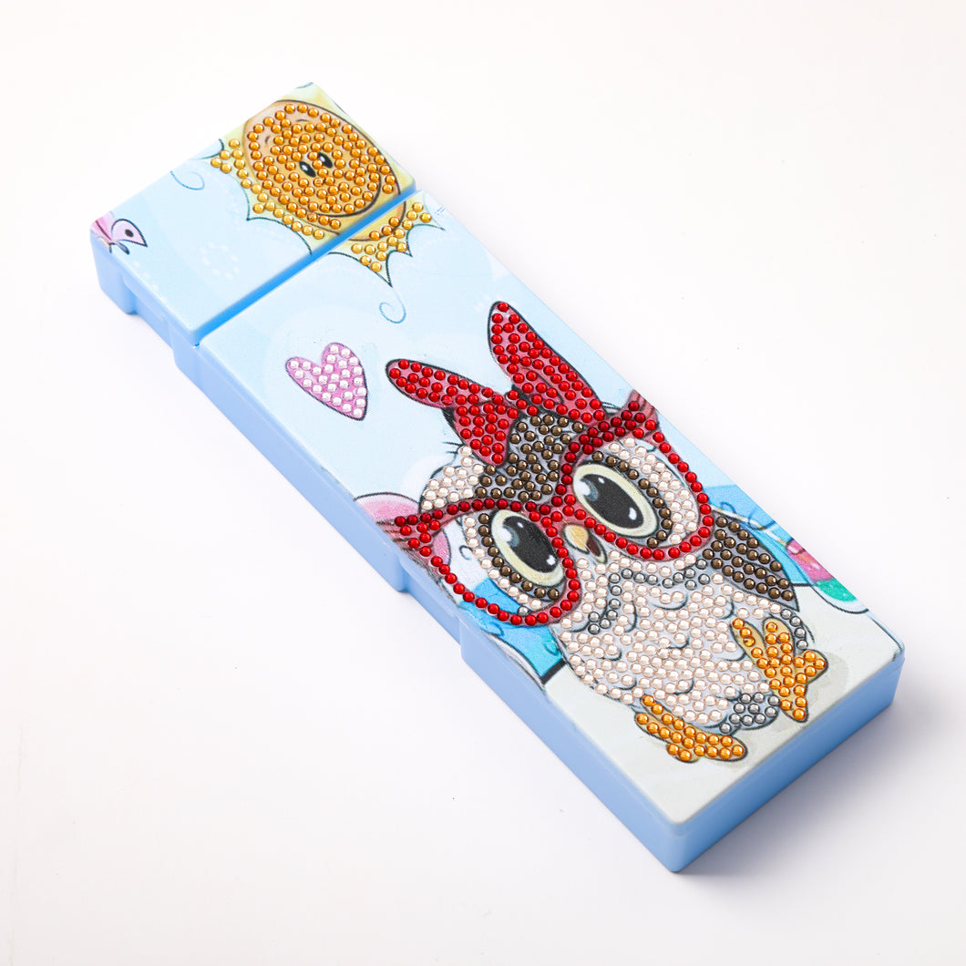 Diamond Painting Pennen Opbergdoosje - Uil
