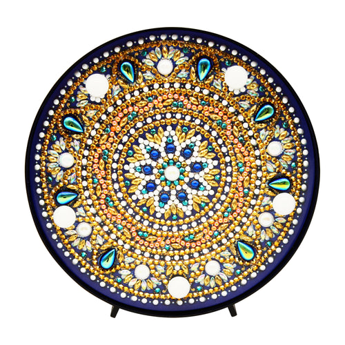 Diamond Painting Ronde Lampje - Gouden Mandala