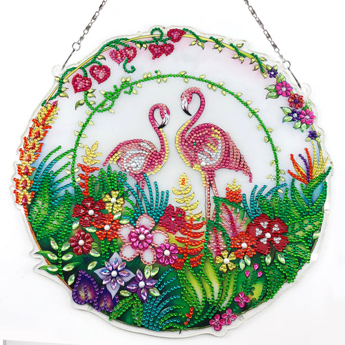 Diamond Painting - Flamingo Decoratiekrans