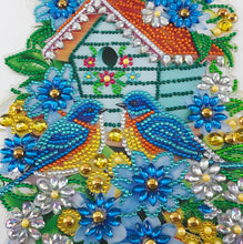 Afbeelding in Gallery-weergave laden, Diamond Painting - Vogels met Bloemen Decoratiekrans
