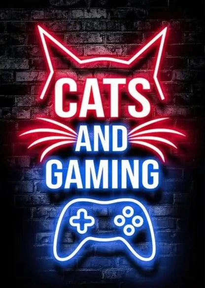 Diamond Painting - Cats and Gaming