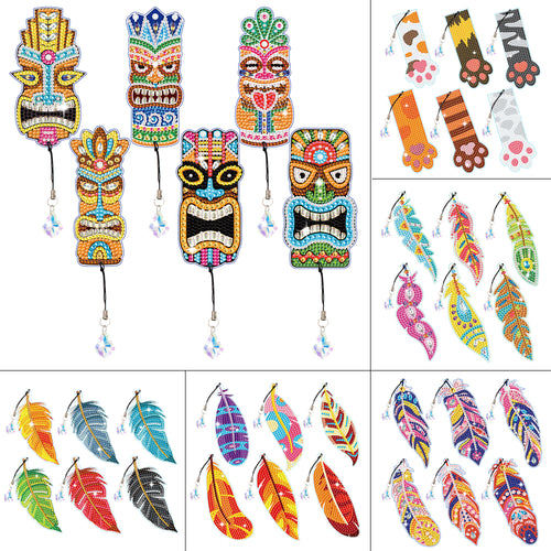Diamond Painting - Boekenleggers - 6 stuks