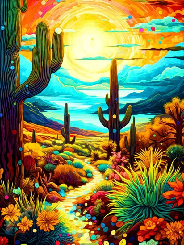 Diamond Painting - Grote Cactussen