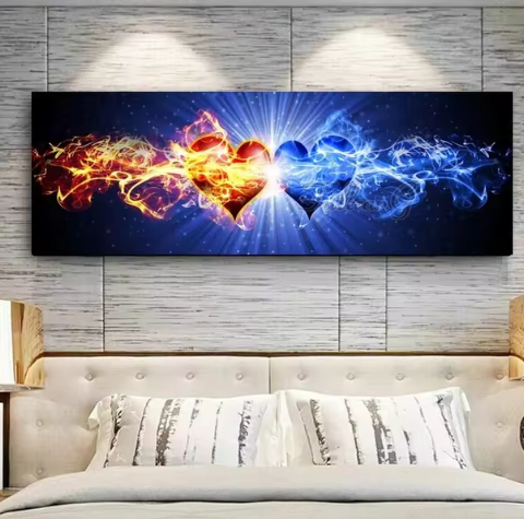 Diamond Painting - Harten - Groot Formaat